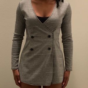 H&M black and white romper